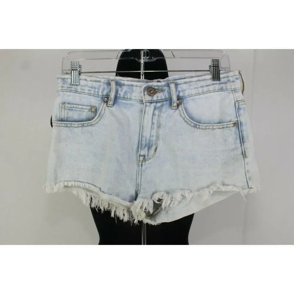 ladies BULLHEAD High Rise jean shorts